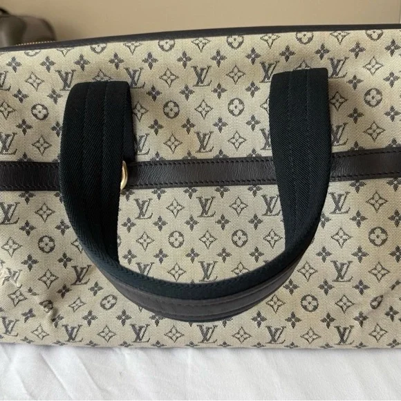 Authentic Vintage LV Louis Vuitton Josephine GM Mini Lin Monogram - Picture 7 of 16